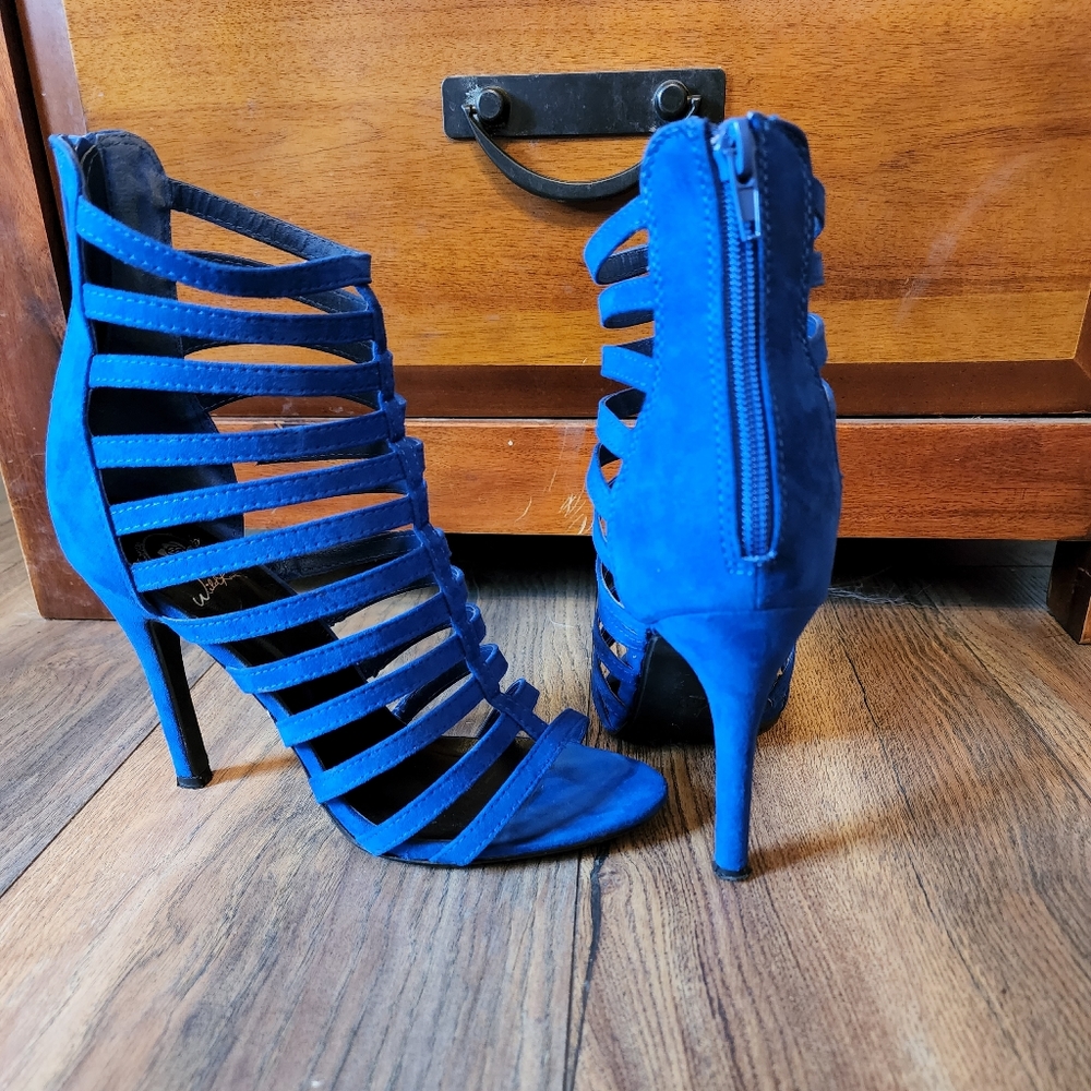Royal blue size 6.5 Gladiator heels